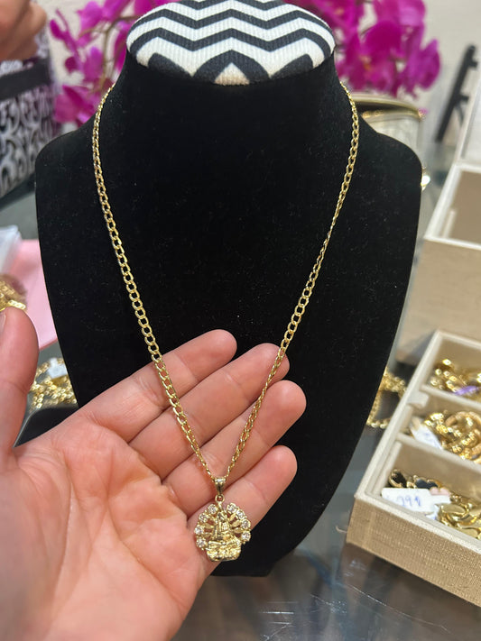 Cadena con virgencita