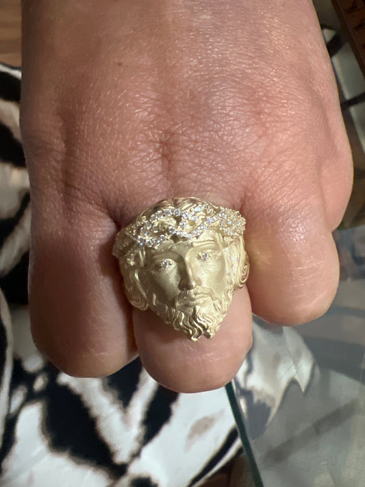 Jesucristo con corona con piedras
