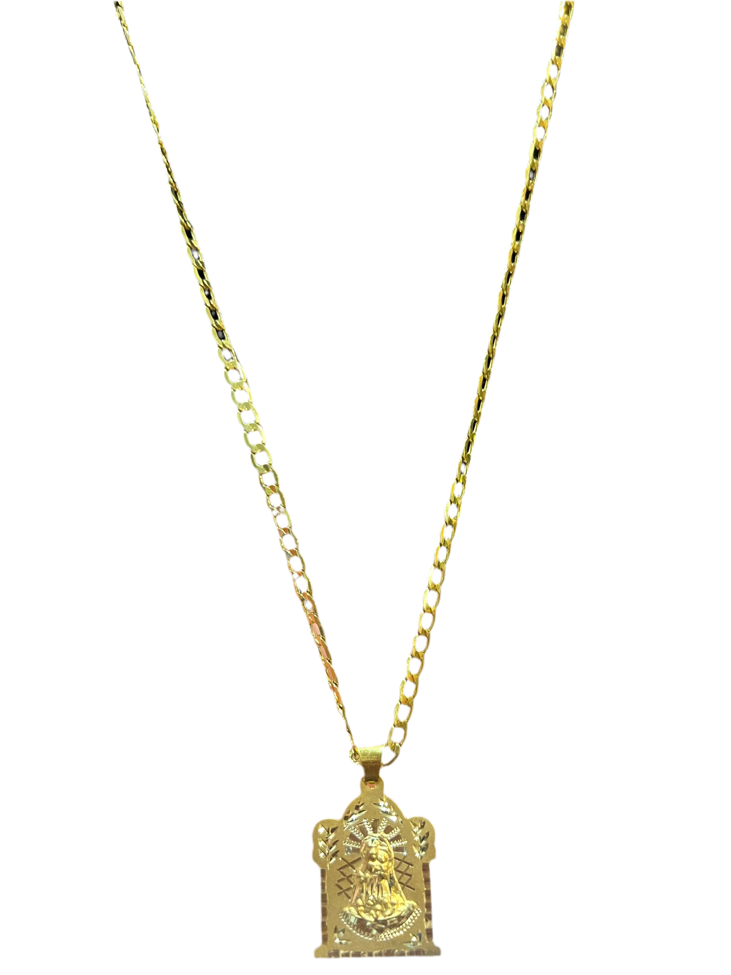 Cadena con la virgen de la caridad del cobre